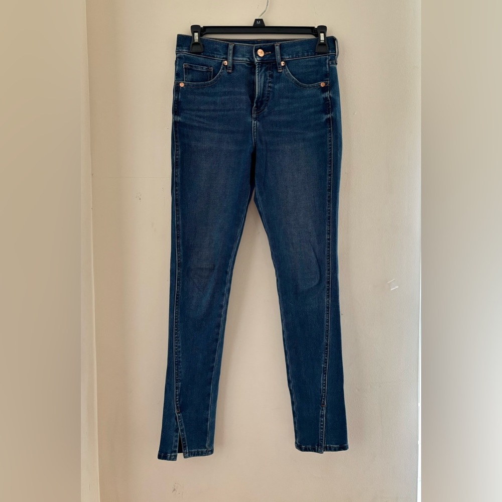 Express Women’s Skinny Mid Rise Medium Jeans Wash size 00R - Picture 3 of 6